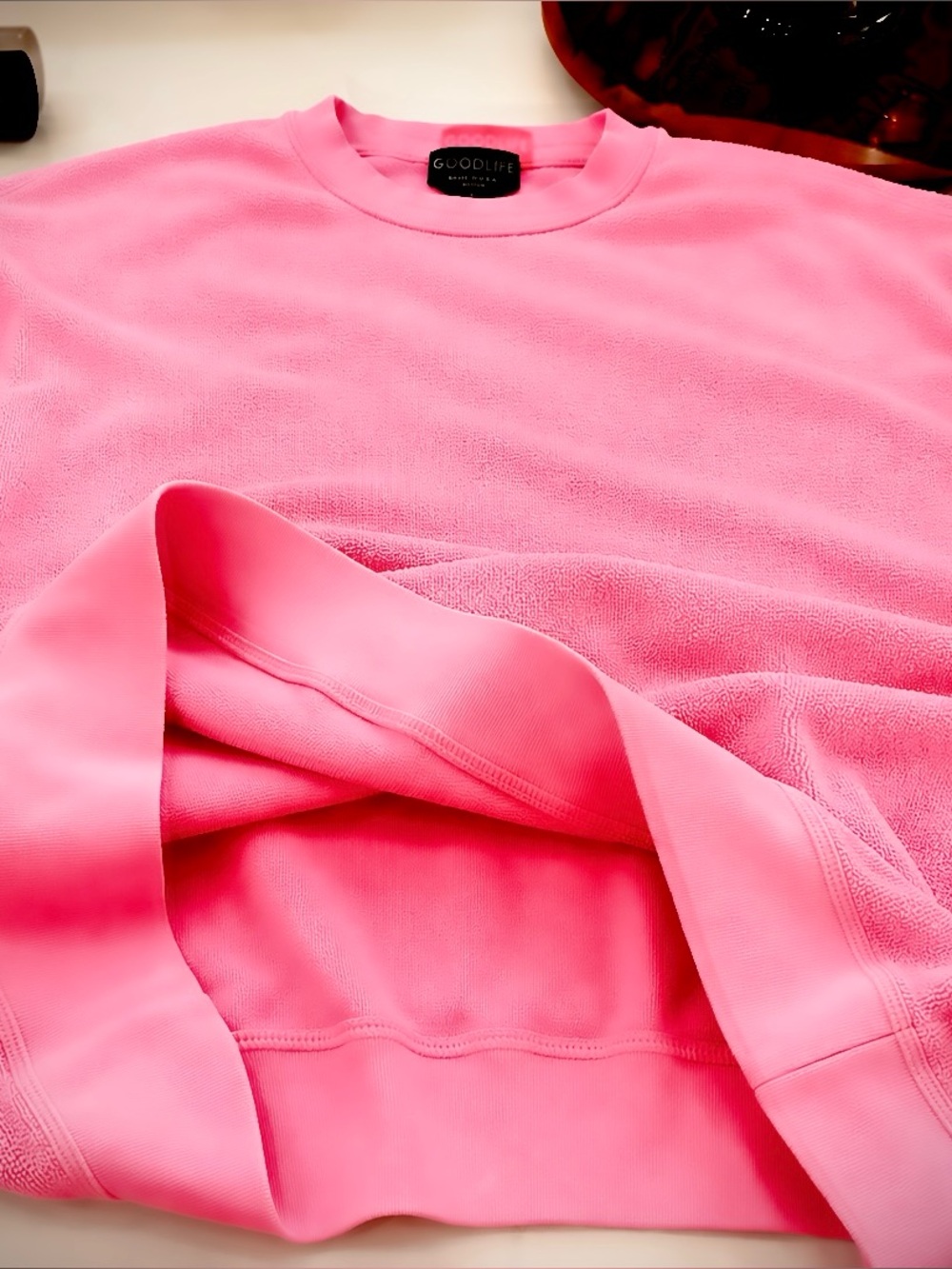 Goodlife Bubblegum Pink Terry Sweatshirt